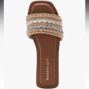 Madden Girl Brown and Silver Bohemian Sandals